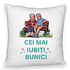 Perna Decorativa Fluffy, pentru Bunici 9, 40x40 cm, Alba, Husa Detasabila, Burduf 4 Perna Decorativa Fluffy
