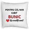 Perna Decorativa Fluffy, pentru Bunicul 3, 40x40 cm, Alba, Husa Detasabila, Burduf 4 Perna Decorativa Fluffy
