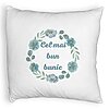 Perna Decorativa Fluffy, pentru Bunicul 4, 40x40 cm, Alba, Husa Detasabila, Burduf 4 Perna Decorativa Fluffy
