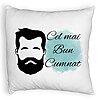 Perna Decorativa Fluffy, pentru Cumnat 1, 40x40 cm, Alba, Husa Detasabila, Burduf 4 Perna Decorativa Fluffy