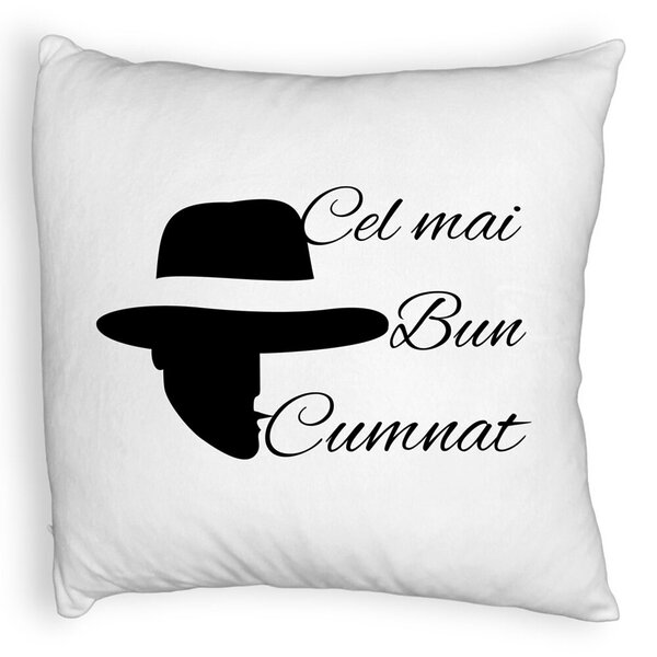 Perna Decorativa Fluffy, pentru Cumnat 2, 40x40 cm, Alba, Husa Detasabila, Burduf 3 Perna Decorativa Fluffy