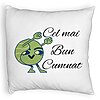 Perna Decorativa Fluffy, pentru Cumnat 4, 40x40 cm, Alba, Husa Detasabila, Burduf 4 Perna Decorativa Fluffy