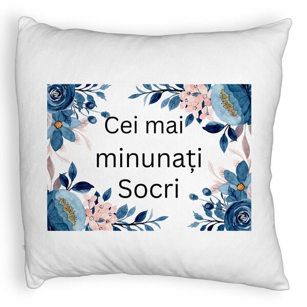 Perna Decorativa Fluffy, pentru Socri 1, 40x40 cm, Alba, Husa Detasabila, Burduf 3 Perna Decorativa Fluffy