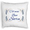 Perna Decorativa Fluffy, pentru Socrul 1, 40x40 cm, Alba, Husa Detasabila, Burduf 4 Perna Decorativa Fluffy