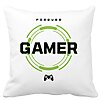Perna Decorativa, Forever Gamer, 40x40 cm, Alba, Mata, Husa Detasabila, Burduf 19 Perna Decorativa