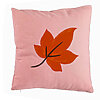 Perna Decorativa Frunza de Toamna, 40x40 cm, Roz, Husa Detasabila, Burduf 7 Perna Decorativa Frunza de Toamna