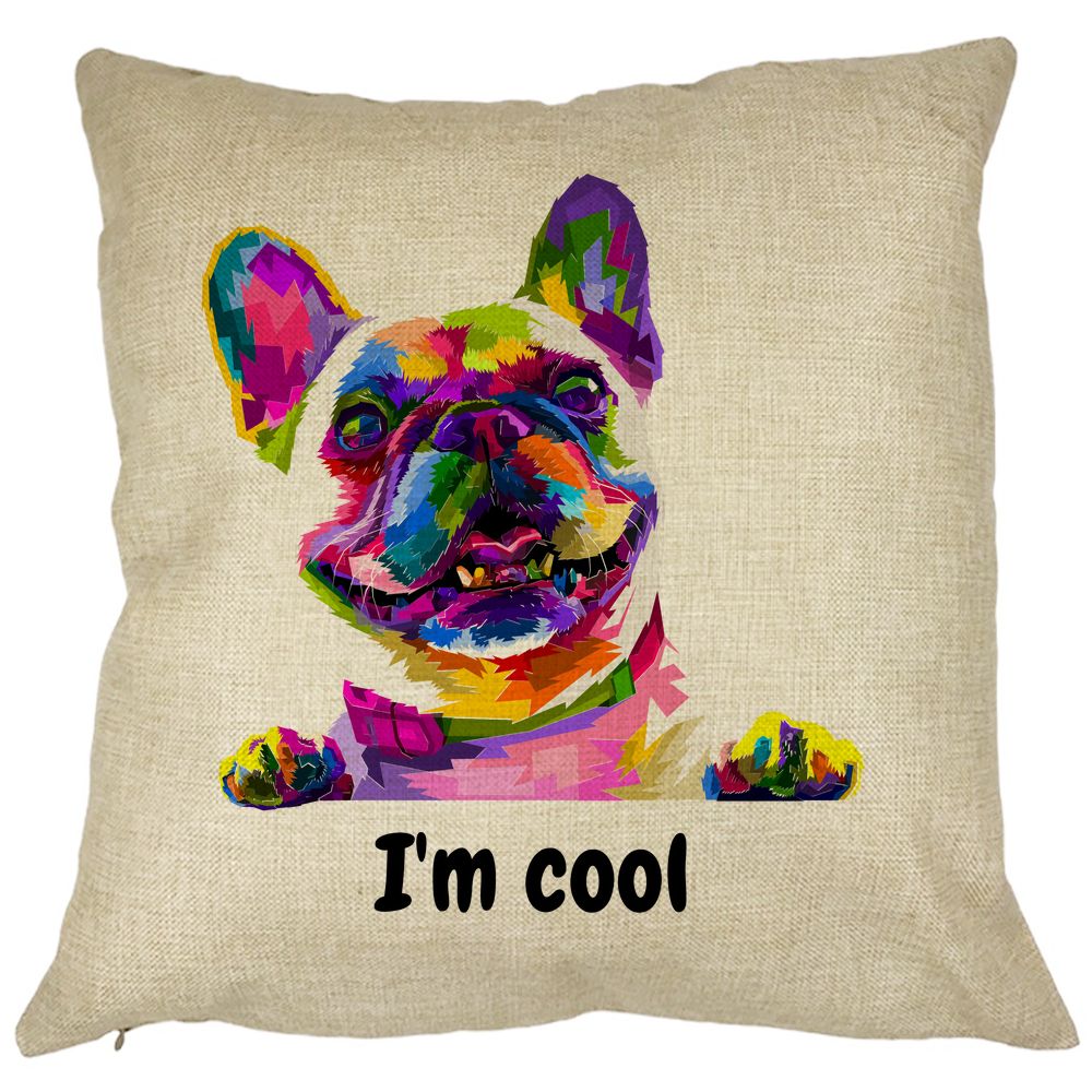 Perna Decorativa, I'm cool Colorful, 40x40 cm, Husa Detasabila, Burduf 11 Perna Decorativa