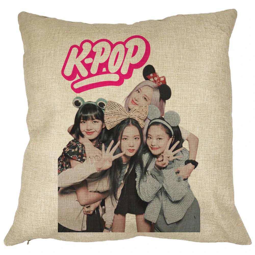 Perna Decorativa K-pop, 40x40 cm, Husa Detasabila, Burduf 11 Perna Decorativa K-pop