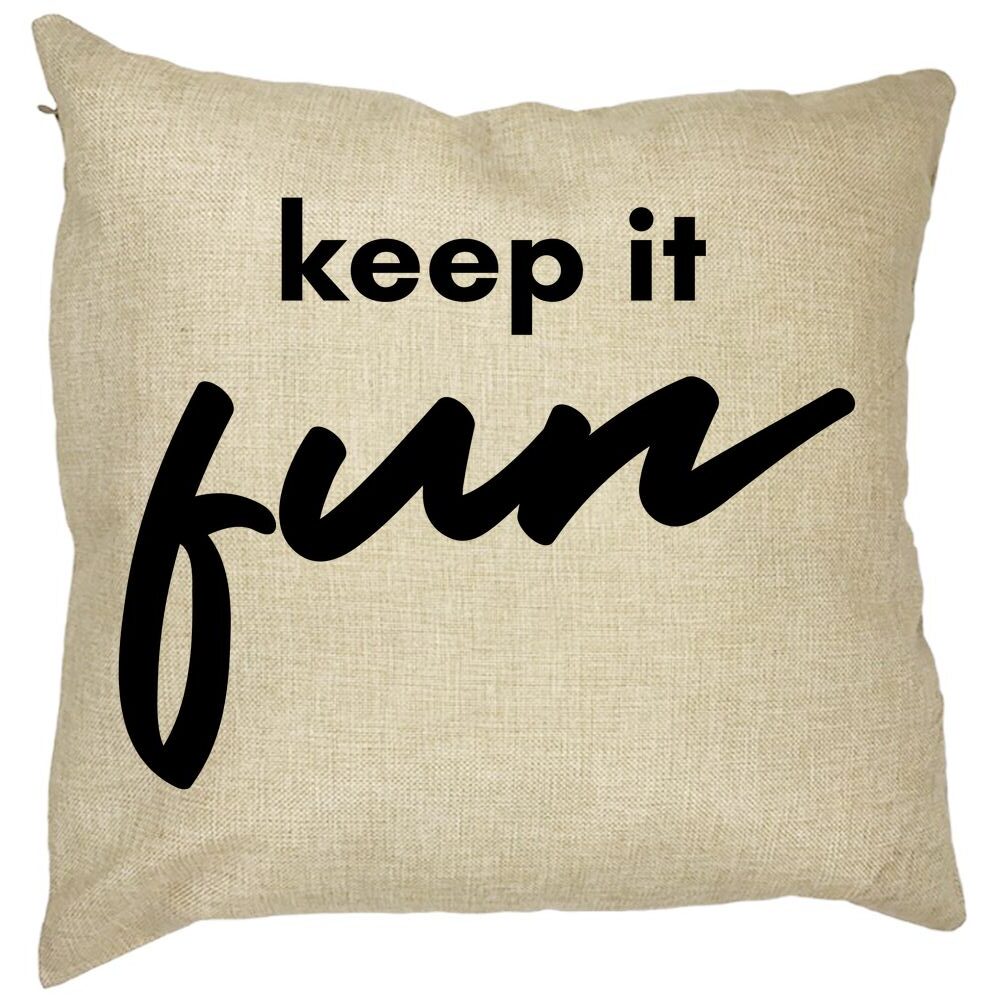 Perna Decorativa, Keep it Fun, 40x40 cm, Husa Detasabila, Burduf 11 Perna Decorativa