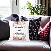 Perna Decorativa La multi ani Maria 2,40x40 cm, Alba, Mata, Husa Detasabila, Burduf 23 Husa Detasabila