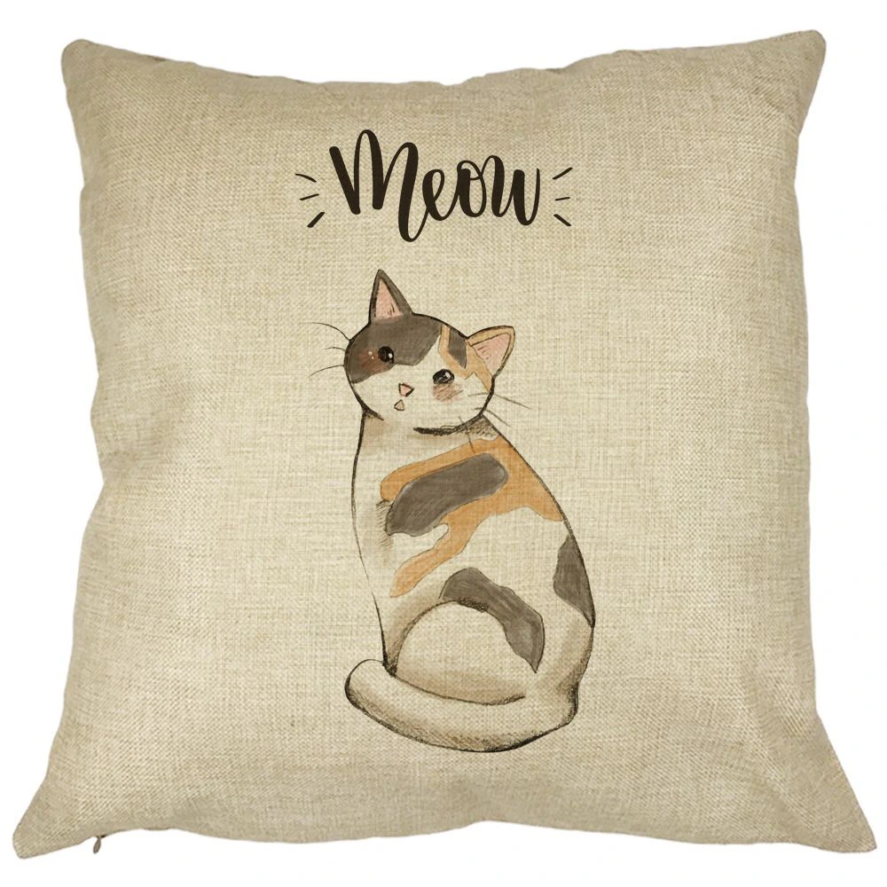 Perna Decorativa, Meow, 40x40 cm, Husa Detasabila, Burduf 11 Perna Decorativa