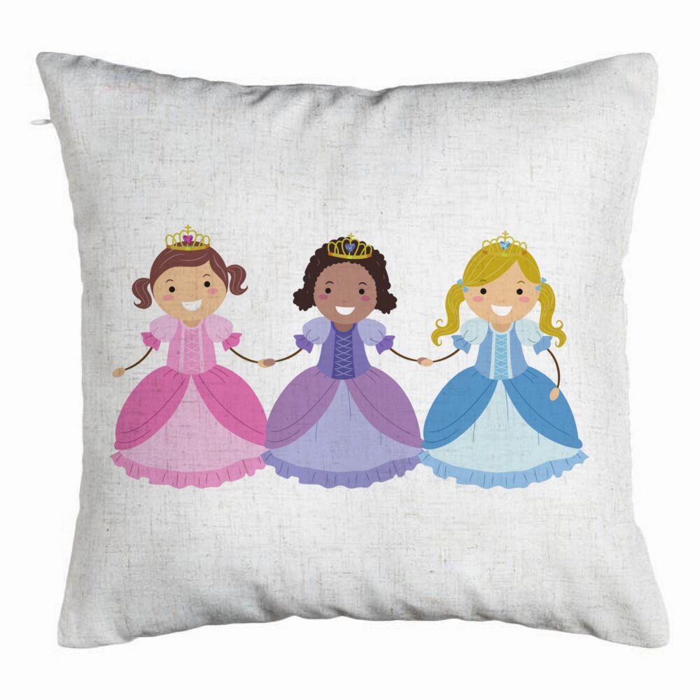 Perna Decorativa, Model 3 Printese, 40x40 cm, Alb Murdar, Husa Detasabila, Burduf 5 Perna Decorativa