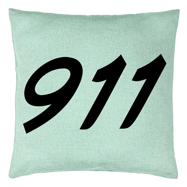 Perna Decorativa, Model 911, 40x40 cm, Verde Menta, Husa Detasabila, Burduf 11 Perna Decorativa