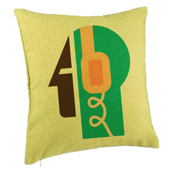 Perna Decorativa, Model Abstract, 40x40 cm, Verde, Husa Detasabila, Burduf 5 Perna Decorativa