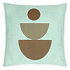 Perna Decorativa, Model Abstract Creativ 5, 40x40 cm, Verde Menta, Husa Detasabila, Burduf 22 Perna Decorativa