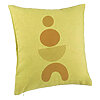 Perna Decorativa, Model Abstract Creativ 6, 40x40 cm, Verde, Husa Detasabila, Burduf 7 Perna Decorativa