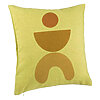 Perna Decorativa, Model Abstract Creativ 7, 40x40 cm, Verde, Husa Detasabila, Burduf 7 Perna Decorativa