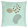 Perna Decorativa, Model Abstracta 11, 40x40 cm, Verde Menta, Husa Detasabila, Burduf 22 Perna Decorativa