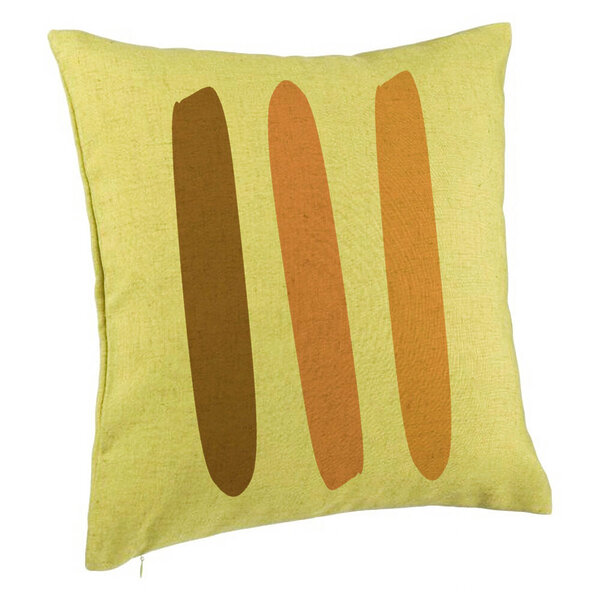 Perna Decorativa, Model Abstracta 13, 40x40 cm, Verde, Husa Detasabila, Burduf 5 Perna Decorativa