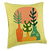 Perna Decorativa, Model Abstracta 2, 40x40 cm, Verde, Husa Detasabila, Burduf 7 Perna Decorativa