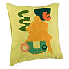 Perna Decorativa, Model Abstracta 3, 40x40 cm, Verde, Husa Detasabila, Burduf 7 Perna Decorativa