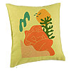 Perna Decorativa, Model Abstracta 6, 40x40 cm, Verde, Husa Detasabila, Burduf 7 Perna Decorativa