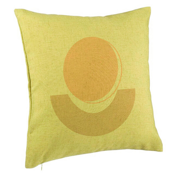 Perna Decorativa, Model Abstracta 7, 40x40 cm, Verde, Husa Detasabila, Burduf 5 Perna Decorativa
