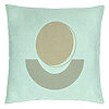 Perna Decorativa, Model Abstracta 7, 40x40 cm, Verde Menta, Husa Detasabila, Burduf 22 Perna Decorativa