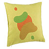 Perna Decorativa, Model Abstracta 9, 40x40 cm, Verde, Husa Detasabila, Burduf 7 Perna Decorativa