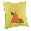 Perna Decorativa, Model Abstracta Forme Geometrice 4, Multicolor, 40x40 cm, Verde, Husa Detasabila, Burduf 7 Perna Decorativa