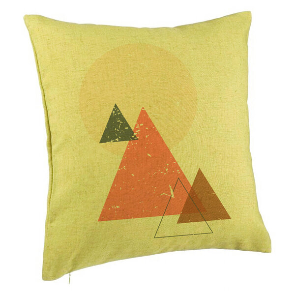 Perna Decorativa, Model Abstracta Forme Geometrice 4, Multicolor, 40x40 cm, Verde, Husa Detasabila, Burduf 5 Perna Decorativa