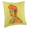 Perna Decorativa, Model African Style, 40x40 cm, Verde, Husa Detasabila, Burduf 7 Perna Decorativa