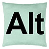 Perna Decorativa, Model Alt, 40x40 cm, Verde Menta, Husa Detasabila, Burduf 7 Perna Decorativa