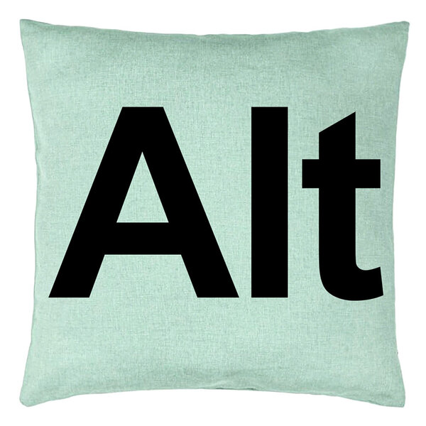 Perna Decorativa, Model Alt, 40x40 cm, Verde Menta, Husa Detasabila, Burduf 5 Perna Decorativa