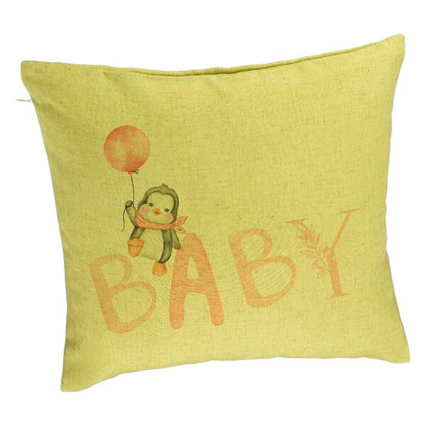 Perna Decorativa, Model Baby, 40x40 cm, Verde, Husa Detasabila, Burduf 5 Perna Decorativa