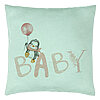 Perna Decorativa, Model Baby, 40x40 cm, Verde Menta, Husa Detasabila, Burduf 22 Perna Decorativa
