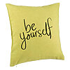 Perna Decorativa, Model Be Yourself, 40x40 cm, Verde, Husa Detasabila, Burduf 7 Perna Decorativa