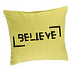 Perna Decorativa, Model Believe, 40x40 cm, Verde, Husa Detasabila, Burduf 7 Perna Decorativa