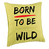 Perna Decorativa, Model Born to Be Wild, 40x40 cm, Verde, Husa Detasabila, Burduf 7 Perna Decorativa