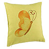 Perna Decorativa, Model Brown Butterfly, 40x40 cm, Verde, Husa Detasabila, Burduf 7 Perna Decorativa