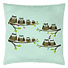 Perna Decorativa, Model Bufnite, 40x40 cm, Verde Menta, Husa Detasabila, Burduf 22 Perna Decorativa