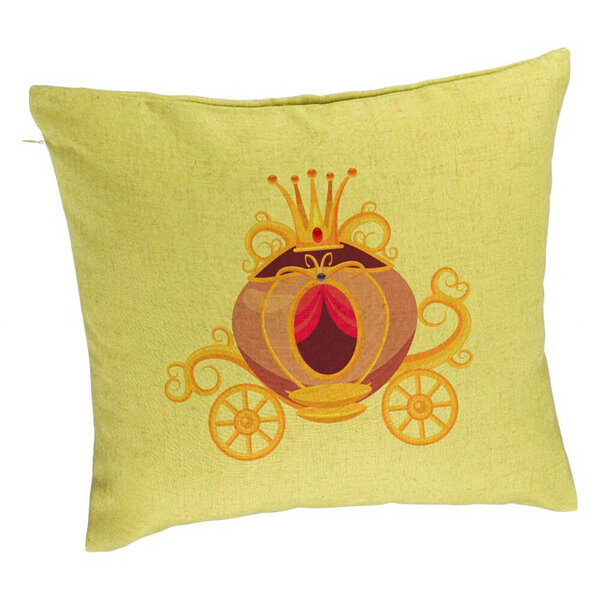 Perna Decorativa, Model Caleasca Regala, 40x40 cm, Verde, Husa Detasabila, Burduf 5 Perna Decorativa