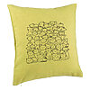 Perna Decorativa, Model Cat Life, 40x40 cm, Verde, Husa Detasabila, Burduf 7 Perna Decorativa