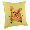 Perna Decorativa, Model Chihuahua Love, 40x40 cm, Verde, Husa Detasabila, Burduf 7 Perna Decorativa