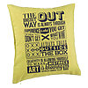 Perna Decorativa, Model Classic Quotes, 40x40 cm, Verde, Husa Detasabila, Burduf 7 Perna Decorativa