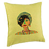Perna Decorativa, Model Colorful Fashion, 40x40 cm, Verde, Husa Detasabila, Burduf 7 Perna Decorativa