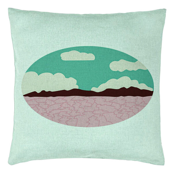 Perna Decorativa, Model Colorize, 40x40 cm, Verde Menta, Husa Detasabila, Burduf 15 Perna Decorativa