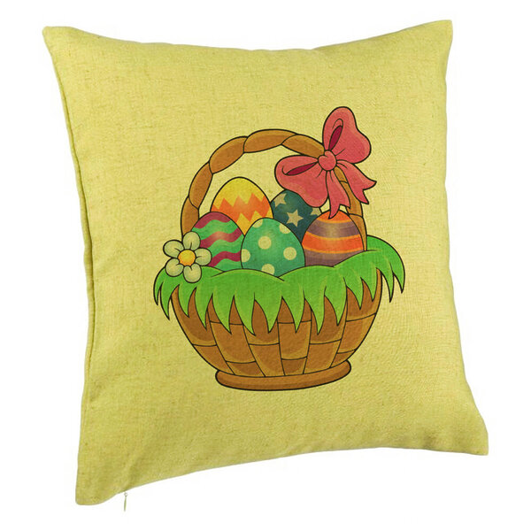 Perna Decorativa, Model Cos Pascal, 40x40 cm, Verde, Husa Detasabila, Burduf 5 Perna Decorativa
