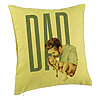 Perna Decorativa, Model Dad's Love, 40x40 cm, Verde, Husa Detasabila, Burduf 7 Perna Decorativa