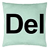 Perna Decorativa, Model Del, 40x40 cm, Verde Menta, Husa Detasabila, Burduf 7 Perna Decorativa